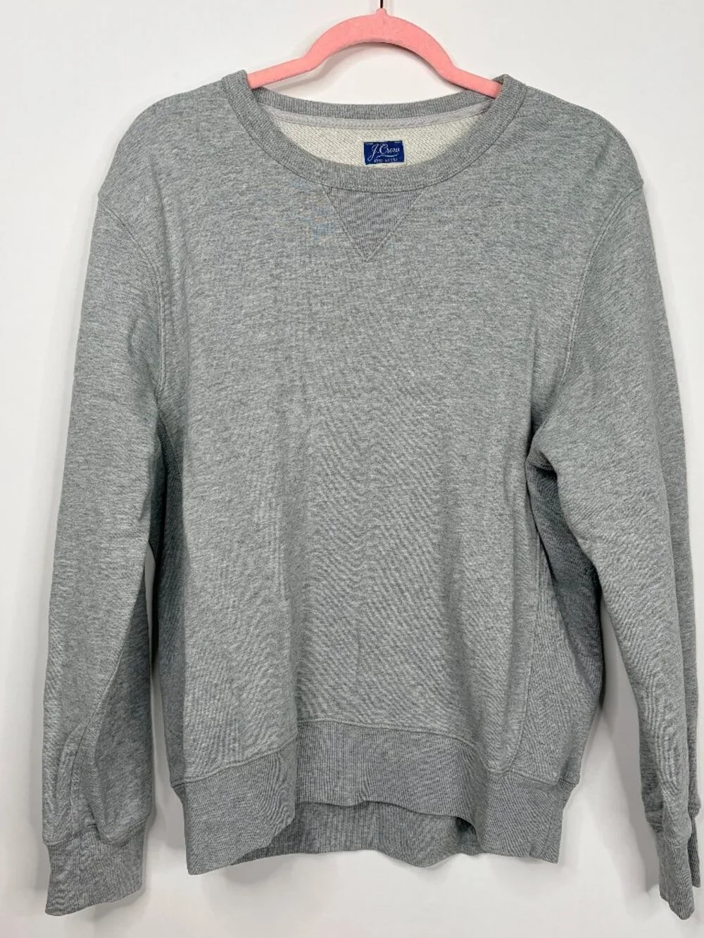 J. Crew French Terry Crewneck Sweatshirt Heather Gray Medium #A3023
